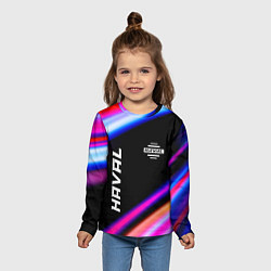 Лонгслив детский Haval speed lights, цвет: 3D-принт — фото 2