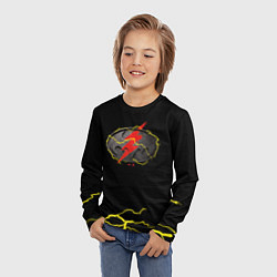 Лонгслив детский Flash and Batman logo, цвет: 3D-принт — фото 2