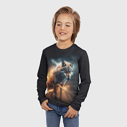 Лонгслив детский Стихия волка, цвет: 3D-принт — фото 2