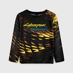 Детский лонгслив Cyberpunk 2077 phantom liberty black gold