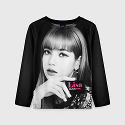 Лонгслив детский Blackpink Lisa Business card, цвет: 3D-принт