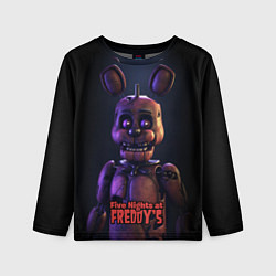 Лонгслив детский Five Nights at Freddys Bonnie, цвет: 3D-принт