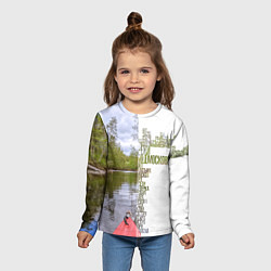 Лонгслив детский Реки Подмосковья, цвет: 3D-принт — фото 2