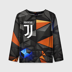 Лонгслив детский Juventus orange black style, цвет: 3D-принт