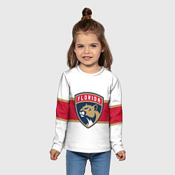 Лонгслив детский Florida panthers - uniform - hockey, цвет: 3D-принт — фото 2