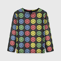 Лонгслив детский Smiley, цвет: 3D-принт