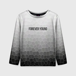 Лонгслив детский Forever young, цвет: 3D-принт