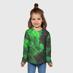 Лонгслив детский Зелёный лес России, цвет: 3D-принт — фото 2