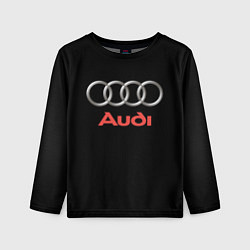 Лонгслив детский Audi sport на чёрном, цвет: 3D-принт