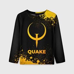Лонгслив детский Quake - gold gradient, цвет: 3D-принт