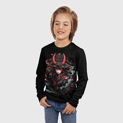 Лонгслив детский Girl of samurai, цвет: 3D-принт — фото 2
