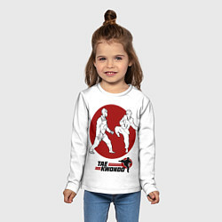 Лонгслив детский Бойцы тхэквондо, цвет: 3D-принт — фото 2
