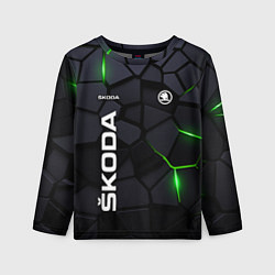 Детский лонгслив Skoda - плиты с эффектом свечения