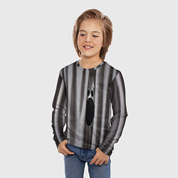 Лонгслив детский Призрак в серых шторах, цвет: 3D-принт — фото 2