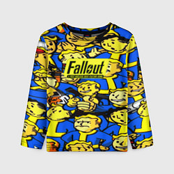 Лонгслив детский Fallout logo game, цвет: 3D-принт