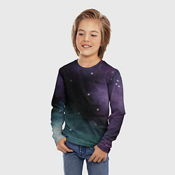 Лонгслив детский Космос и звезды на темном фоне, цвет: 3D-принт — фото 2