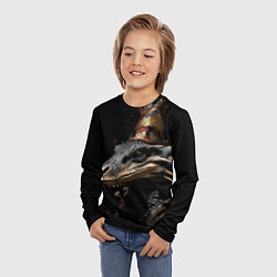 Лонгслив детский Хранитель нового года, цвет: 3D-принт — фото 2