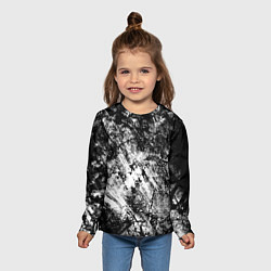 Лонгслив детский Зимний лес узоры, цвет: 3D-принт — фото 2