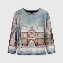 Детский лонгслив Звездное кружево новогодней ночи