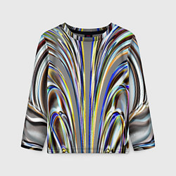 Детский лонгслив Струйчатый перламутровый узор