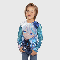 Лонгслив детский Genshin Impact Furina Smile, цвет: 3D-принт — фото 2