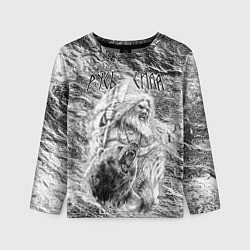 Лонгслив детский Воин с топором и медведь, цвет: 3D-принт