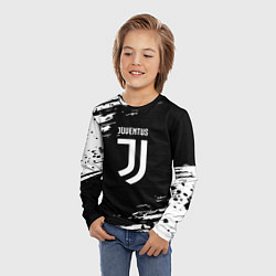 Лонгслив детский Juventus спорт краски, цвет: 3D-принт — фото 2