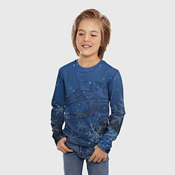 Лонгслив детский Ледяной дракон 2024, цвет: 3D-принт — фото 2