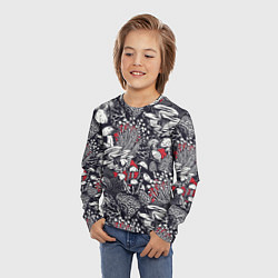 Лонгслив детский Разные грибы, цвет: 3D-принт — фото 2