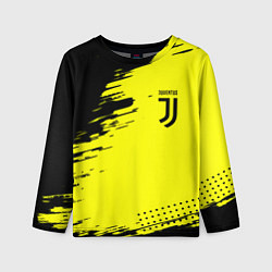 Лонгслив детский Juventus спортивные краски, цвет: 3D-принт