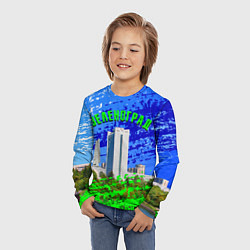 Лонгслив детский Зеленоград, цвет: 3D-принт — фото 2