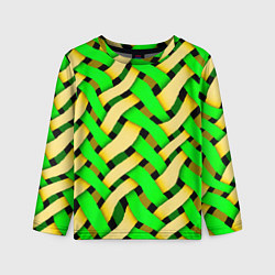Детский лонгслив Кислотная объёмная плетёнка