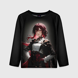 Лонгслив детский Хонкай- Кафка, цвет: 3D-принт