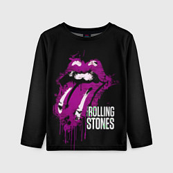 Лонгслив детский The Rolling Stones - lips, цвет: 3D-принт