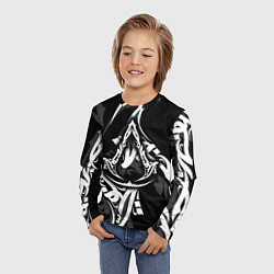 Лонгслив детский Assassins Creed: Mirage - каллиграфия, цвет: 3D-принт — фото 2