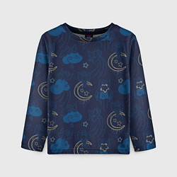 Лонгслив детский Ангелы в ночном небе, цвет: 3D-принт