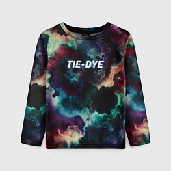 Лонгслив детский Tie - dye, цвет: 3D-принт