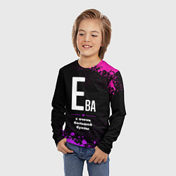 Лонгслив детский Ева: с очень большой буквы, цвет: 3D-принт — фото 2