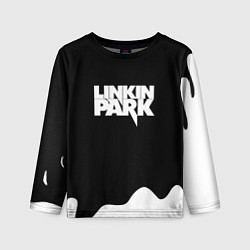 Лонгслив детский Linkin park краска белая, цвет: 3D-принт