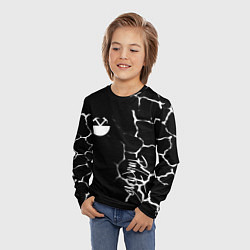 Лонгслив детский Pink floyd текстура рок, цвет: 3D-принт — фото 2