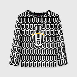 Лонгслив детский Juventus pattern fc, цвет: 3D-принт