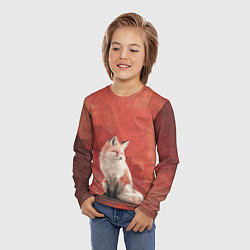 Лонгслив детский Притомившейся лис, цвет: 3D-принт — фото 2