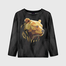 Лонгслив детский Русский бурый медведь 2024, цвет: 3D-принт