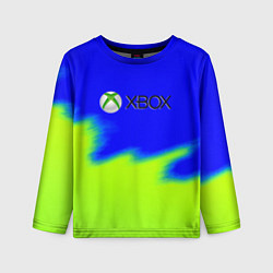 Лонгслив детский Xbox кислотный стиль текстура, цвет: 3D-принт