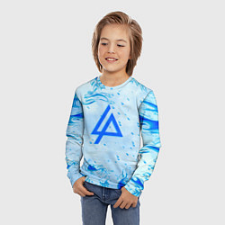 Лонгслив детский Linkin park холодный огонь бренд, цвет: 3D-принт — фото 2
