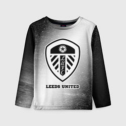 Лонгслив детский Leeds United sport на светлом фоне, цвет: 3D-принт