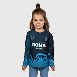 Лонгслив детский Roma legendary форма фанатов, цвет: 3D-принт — фото 2