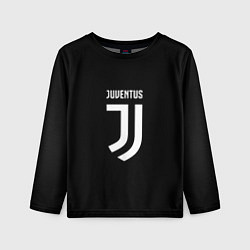 Лонгслив детский Juventus sport fc белое лого, цвет: 3D-принт