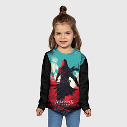 Лонгслив детский Assassins creed ясное небо, цвет: 3D-принт — фото 2