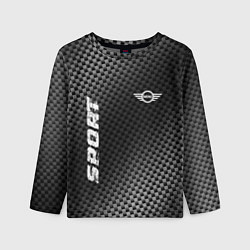 Детский лонгслив Mini sport carbon